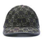 Load image into Gallery viewer, GUCCI GG Denim Baseball Cap Black Ivory
