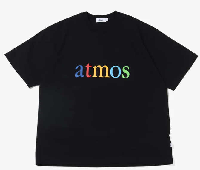 ATMOS Multi-Color Logo Black Tee