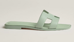 Load image into Gallery viewer, Hermes Oran Vert D&#39;eau Sandals
