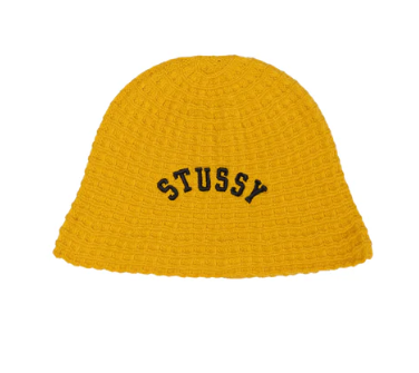 Stussy Waffle Knit Bucket Hat Sunflower