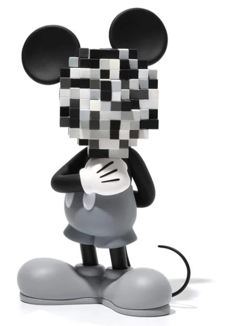 Mickey Mouse (mosaic art style) Milkcargo (Black Grey)