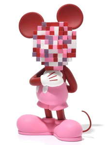 Mickey Mouse (mosaic art style) Milkcargo (Pink Maroon)