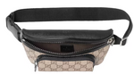 Load image into Gallery viewer, Gucci Front Pocket Belt Bag GG Supreme Small Black/Beige
