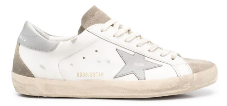 Golden Goose Super-Star White Taupe Grey