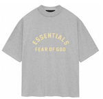 Load image into Gallery viewer, Fear of God Essentials Heavy Jersey Crewneck Tee Light Heather Grey
