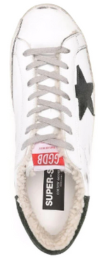 Load image into Gallery viewer, Golden Goose Super-Star Sherpa Lining White Green
