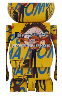 Bearbrick Andy Warhol x Jean-Michel Basquiat #3 1000%