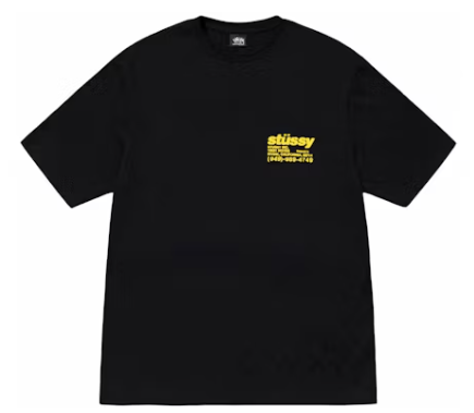 Stussy DNA Pigment Dyed Tee Black – shoegamemanila Stussy DNA Pigment Dyed Tee Black – shoegamemanila