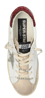 Load image into Gallery viewer, Golden Goose Super-Star White Bordeaux Silver (W)
