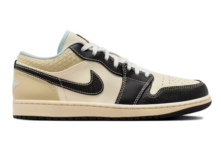 Jordan 1 Low SE Coconut Milk Black Muslin