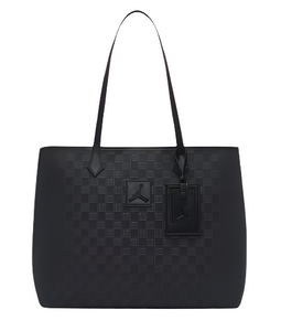 Jordan Monogram Tote Bag Black Leather