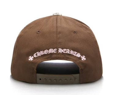 CHROME HEARTS ブラウンキャップ Chrome Hearts Chrome Hearts CH Baseball Hat Brown/Pink