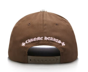 CHROME HEARTS CH HAT BROWN ベースボール キャップ Chrome Hearts Chrome Hearts CH Baseball Hat Brown/Pink