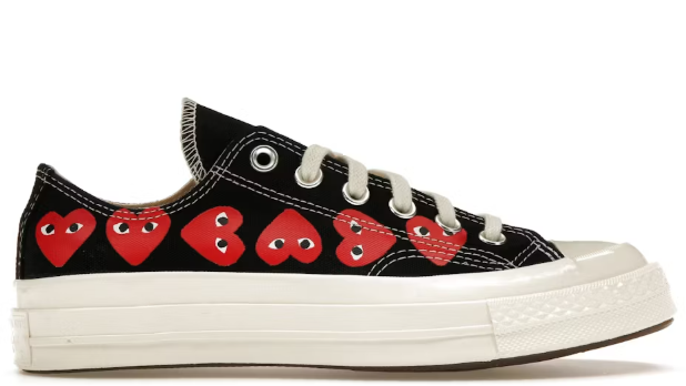 Converse Chuck Taylor All Star 70 Ox Comme des Garcons Play Multi-Heart Black Red
