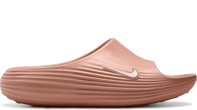 nike slide rose gold
