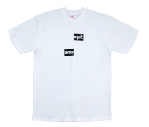シュプリームSupreme × COMME des GARCONS SHIRT Supreme Comme des Garcons SHIRT Split Box Logo Tee White
