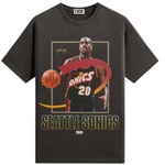 Load image into Gallery viewer, Kith NBA All-Star Seattle SuperSonics Gary Payton Vintage Tee Black
