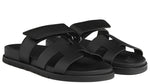 Load image into Gallery viewer, Hermes Chypre Sandal Noir Calfskin Leather
