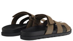 Load image into Gallery viewer, Hermes Chypre Sandal Etoupe Calfskin Leather
