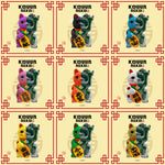 Load image into Gallery viewer, Pixel Zipper - Kouun Neko 50:50 Lucky Cat Figure "Apotropaic"
