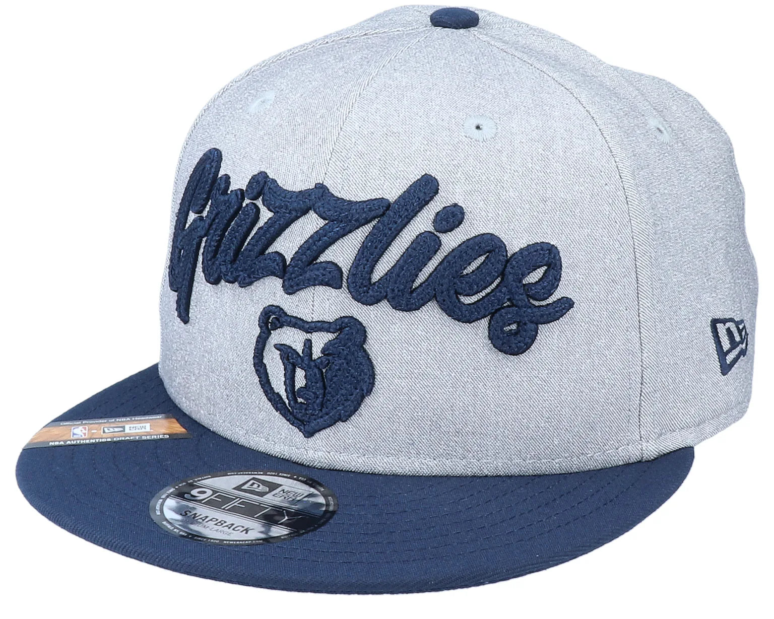 Memphis Grizzlies NBA 20 Draft New Era 9Fifty Heather Grey
