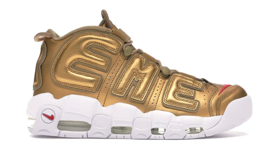 Nike Air More Uptempo Supreme Suptempo Gold