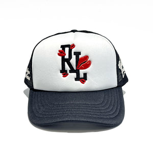 Loud Kiss Black Trucker Hat