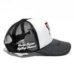 Load image into Gallery viewer, Loud Kiss Black Trucker Hat
