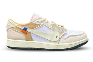 Jordan 1 Low OG EX ‘Off-White Inspired’ Coconut Milk (Handcrafted Custom)