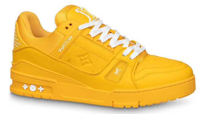 Louis Vuitton Trainer Yellow Embossed Monogram