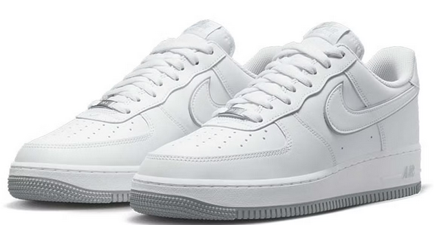 Nike Air Force 1 '07 Low White Wolf Grey Sole – shoegamemanila