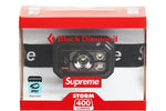 Load image into Gallery viewer, Supreme Black Diamond Storm 400 Headlamp Black
