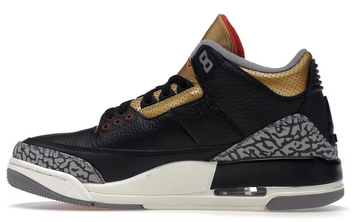 Jordan 3 Retro Black Cement Gold (W)