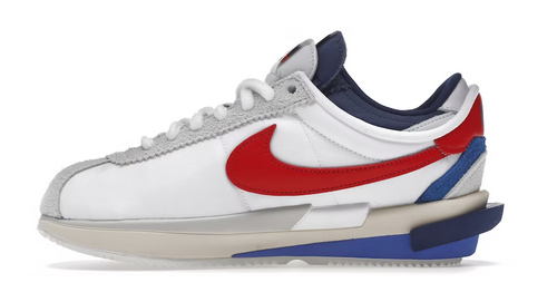 Nike Zoom Cortez SP sacai White University Red Blue – shoegamemanila Nike Zoom Cortez SP sacai White University Red Blue – shoegamemanila