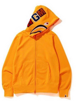 Load image into Gallery viewer, BAPE Neon Shark Full Zip Hoodie Orange
