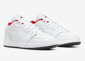 Jordan 1 Low White Red Black (GS)