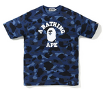 Load image into Gallery viewer, BAPE Color Camo College Tee Blue
