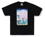 Load image into Gallery viewer, BAPE Sakura Tee (SS23) Black
