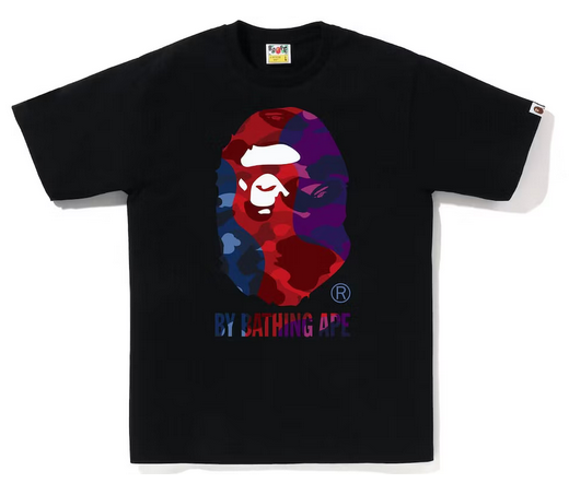 BAPE Color Camo Crazy By Bathing Ape Tee Black