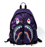 Load image into Gallery viewer, BAPE Color Camo Shark Day Backpack Purple
