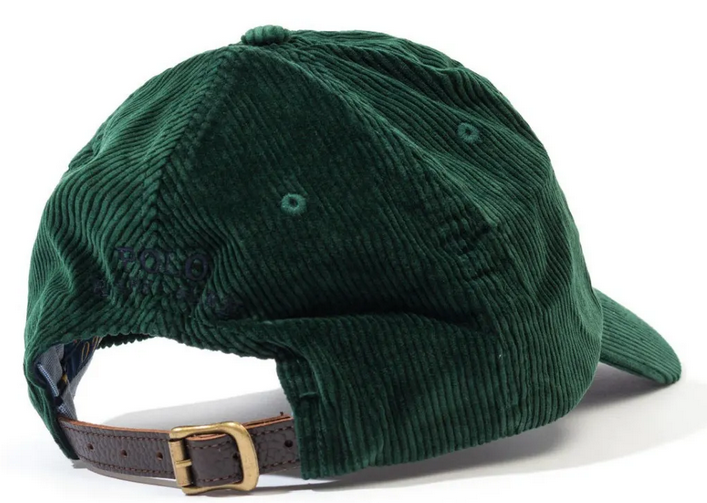 Polo Ralph Lauren	Pony Logo Stretch Corduroy Cap - Green