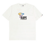 Load image into Gallery viewer, AAPE Moonface graphic cotton tee WHITE

