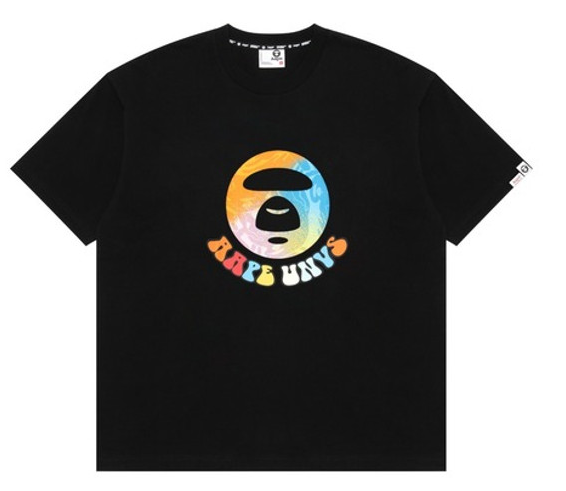 AAPE THEME TEE AAPTEM1294XXK BLACK