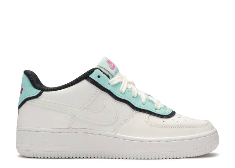 AIR FORCE 1 LOW GS DOUBLE LAYER - AQUA BLACK (GS)