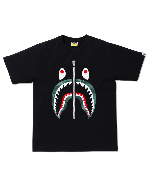 Bape Color Camo Shark tee Deep Jungle