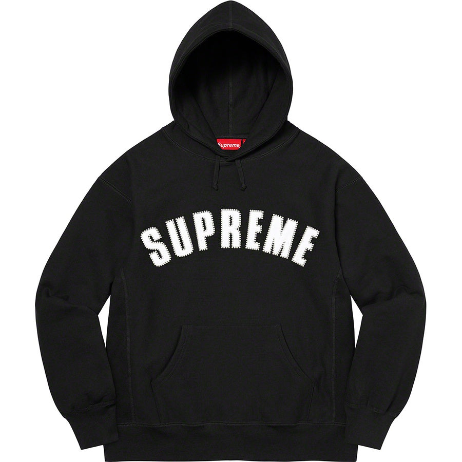 Supreme Pearl Logo Hooded Sweatshirt Black