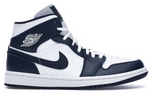 Load image into Gallery viewer, Jordan 1 Mid White Metallic Gold Obsidian
