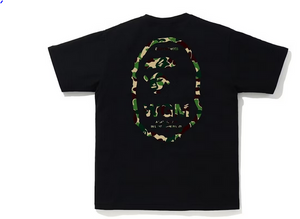BAPE ABC Camo WGM Ape Head Tee Black/Green