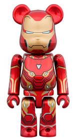 Load image into Gallery viewer, Bearbrick x Marvel Iron Man Mark 50 100% &amp; 400% Set
