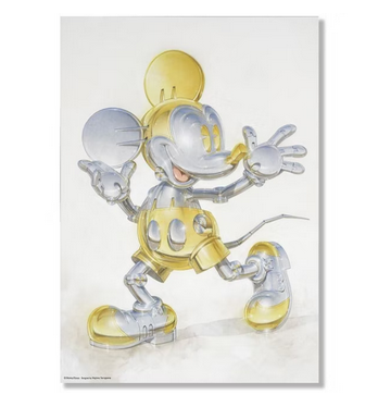 Hajime Sorayama x Disney Future Mickey Mouse A2 Poster Metallic